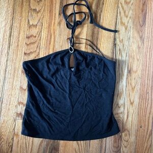 Poshmark Reformation Black Halter Top